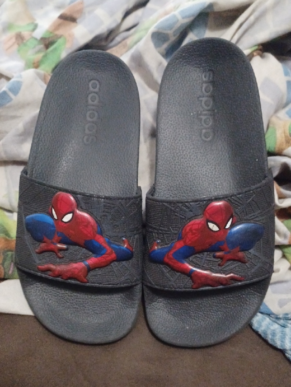 Adidas Marvel Spider-Man Slides Sandals Size 13